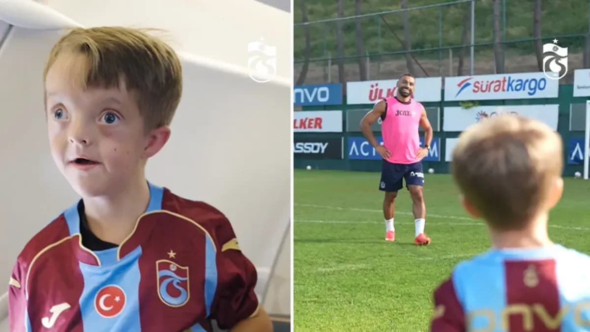 Trabzonspor'un yıldızına Liverpool taraftarından sürpriz ziyaret!